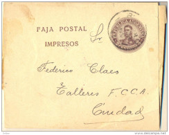 1P-273: FAJA POSTAL IMPRESOS : 2 Centavos 1910 - Ganzsachen