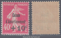 40c De La 4ème Série Caisse D'Amortissement Neuf ** Sans Charnière TB(Y&T N° 266, Cote 85€) - 1927-31 Caisse D'Amortissement