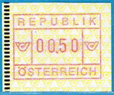 1988 Österreich Austria Automatenmarken ATM 2.2 D Rotlila / 00.50S ** Frama Vending Machine Distributeur Etiquetas - Machine Labels [ATM]