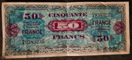 50 FRANCS - ** VERSO FRANCE - SERIE DE 1944 - N° 79383235 - Billet Du Débarquement ** - 1945 Verso Francia