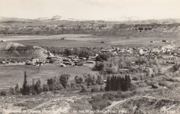 Dubois Wyoming, View Of Town From Wind River Mountains, C1940s/50s Vintage Real Photo Postcard - Autres & Non Classés