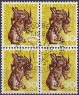 1966 Schweiz Pro Juventute ET ° Zum: CH J218, Mi: CH 848, Feldhase, Einheimische Wildtiere, - Conigli