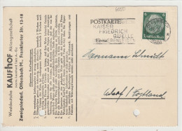 Ganzsache, Postkarte, Offenbach 1936 - Cartes Postales
