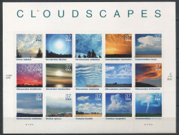 258 ETATS UNIS (USA) 2004 - Yvert 3586/600 Adhesif - Nuage Climat - Neuf ** (MNH) Sans Charniere - Unused Stamps