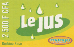 PREPAID PHONE CARD BURKINA FASO  (CV4523 - Burkina Faso