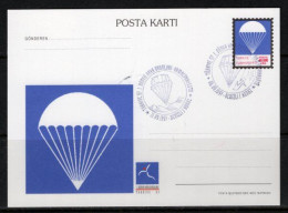 1997 TURKEY 1ST WORLD AIR GAMES PARACHUTE ILLUSTRATION - PARAGLIDING POSTCARD - Entiers Postaux