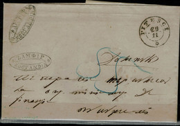 ROMANIA  1870 LETTER SENT  IN  29/11/1870 FROM PITESCI TO BUCHAREST  VF!! - Lettres & Documents