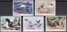 NEW ZEALAND 2014 Endangered Seabirds, Set Of 5 MNH - Mouettes