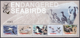 NEW ZEALAND 2014 Endangered Seabirds, Limited Edition M/S MNH - Möwen