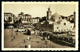 A65  ALGERIE CPA  ALGER - PLACE DU GOUVERNEMENT ET MOSQUEE DJEMAA DJEDID - Collections & Lots