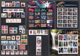 USA 2023 Year Set Pack,136 Stamps,Endangered,Waterfall,Christmas,Flag,Fox,Cat, Bus,Boat,Architecture ,MNH(**) - Nuevos