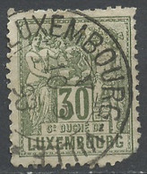 Luxembourg - Luxemburg 1882-91 Y&T N°55 - Michel N°53 (o) - 30c Chiffre - 1882 Allégorie