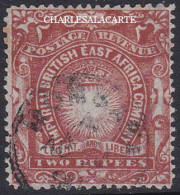 BRITISH EAST AFRICA  1890-1895  2R. RED  GOOD/FINE USED  S.G 16 - Britisch-Ostafrika