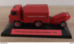 Renault Berliet 4x4 Moto Pompe De Pompiers 1974 - Norev