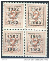 _Ni845: Ocb:N° V725 In Blok Van 4: (**: Postfris) 1962 / 1963 - Typos 1967-85 (Lion Et Banderole)