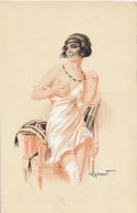 CARTE POSTALE ORIGINALE ANCIENNE ILLUSTRATEUR SIGNEE MASSART : FEMME SEINS NUS PIN UP SEXY EROTIC DES ANNEES 1920 - Pin-Ups