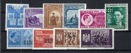ROUMANIE Ca.1940: Lot De Neufs** (4) Et Neufs* (6) - Unused Stamps