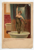 AUTRICHE Gruss Aus MOORBAD  Harbach Jeune Femme Nue Apres Bain De Boue  Se Rincant à La Douche  1900 Dos Non  D10 2022 - Gmünd