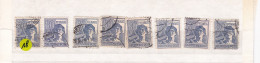 Un Lot De 8  Timbres Oblitéré  80  Pfennig  Deutsche Post  1947     Allemagne   Occupation Alliée   Zone Interalliée AAS - Oblitérés