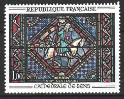 FRANCE. N°1427 De 1964. Saint Paul/Vitrail De La Cathédrale De Sens. - Glas & Fenster