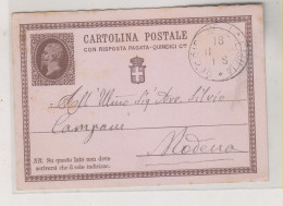 ITALY 1878 Nice  Postal Stationery - Stamped Stationery