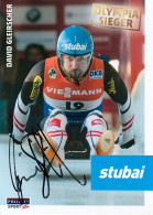 Autogramm AK Rodeln Rennrodler David Gleirscher Hall In Tirol Telfes Im Stubai Österreich Olympiasieger Olympia Gold - Autógrafos