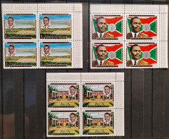 Burundi - 426a/428a - Blocs De 4 - 8ème Anniversaire De L'Indépendance - 1970 - MNH - Ungebraucht