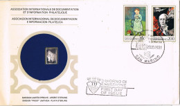 53249. Carta SAN MARINO 1981. PABLO PICASSO. Medalla Plata, Silver Sterling - Lettres & Documents
