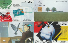 LOT 4 PHONE CARD BELGIO (PY2932 - Colecciones