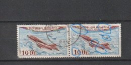 PA N° 30 YT Oblitéré Paire Avec Defaut Sur Les Deux Timbres (impréssion Grasse ,teinte) - 1927-1959 Oblitérés