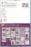 2014 CALENDRIER DES EMISSIONS 1ème JOUR DU 2ème SEMESTRE - Prêts-à-poster:Stamped On Demand & Semi-official Overprinting (1995-...)