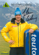 Autogramm Teuto-AK Rodeln Rennrodler Johannes Ludwig Suhl BSR Rennsteig WSV Oberhof 05 Deutschland Olympia Luger FIL - Autographes