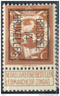 _Cb453: N°50:  - B - : BRUSSEL 14 BRUXELLES : X (= Met Scharniertje ..) - Typografisch 1912-14 (Cijfer-leeuw)