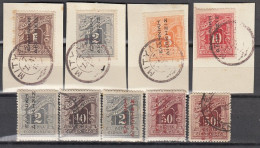 GRIECHENLAND 1912 -  MiNr: 1-26 Partie 9x Porto Besetzte Gebiete Türkei  Used +* - Used Stamps