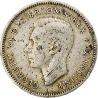 Australie, George VI, Sixpence, 1943, Denver, TTB, Argent, KM:38 - Sixpence