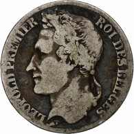 Belgique, Leopold I, Franc, 1844, Bruxelles, TB, Argent, KM:7.1 - 1 Franc