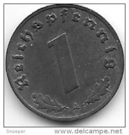 Third Reich 1 Pfennig 1940 A  Km 97  Xf+ - 1 Reichspfennig