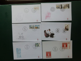 FDC GROENL./ 10 FDC GROENLAND ANNEE 2007 COTE YVERT TIMBRES 82.25 € NR. 458/0+463/7+471/8 - FDC