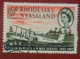 RHODESIA & NYASALAND  1962  LONDONRHODESIA AIR MAIL - Rodesia & Nyasaland (1954-1963)