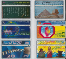 LOT 6 PHONE CARDS ISRAELE (ES113 - Israel