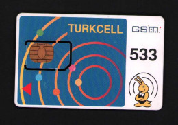 Turkiye Turkcell Gsm  Original Chip Sim Card  Scratch - Collections