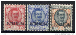 Oltre Giuba 1926 Sass.42/44 **/MNH VF/F - Oltre Giuba