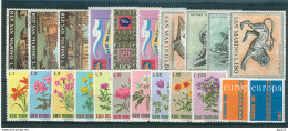 San Marino 1971 Annata Completa/Complete Year MNH/** - Annate Complete