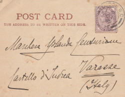CARTOLINA REGNO UNITO 1899 ONE PENNY DIRETTA LONDON (ZP1490 - Cartas & Documentos