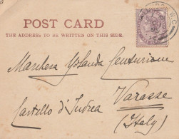 CARTOLINA REGNO UNITO 1899 ONE PENNY DIRETTA LONDON (ZP1490 - Briefe U. Dokumente