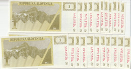 22 BANCONOTE SLOVENIA 1 (ZP995 - Slovénie