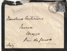 LETTERA REGNO UNITO 1895 2,5  TIMBRO VARAZZE - Non Perfetta (ZP2810 - Cartas & Documentos