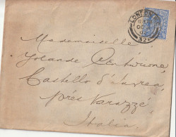 LETTERA REGNO UNITO1902 2.5 TIMBRO LONDON ARRIVO VARAZZE (ZP2760 - Storia Postale