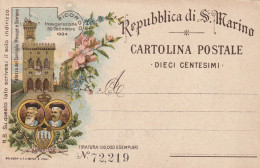 INTERO POSTALE NUOVO SAN MARINO 1894 10 C. (ZP3794 - Interi Postali
