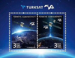 Turkey Stamps 2021 TÜRKSAT 5A Space - Unused Stamps